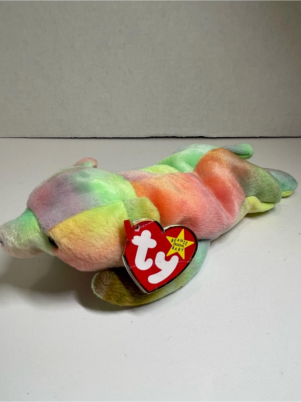 Ty Retired Beanie Baby “Sammy” Tie Dye Bear